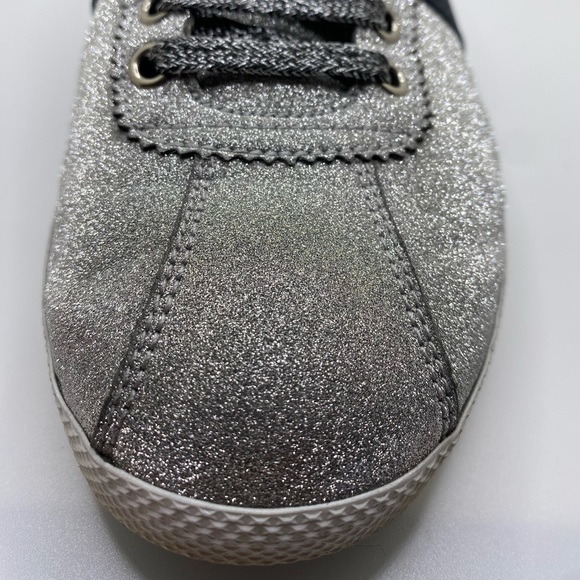 SOLD-⭐️Authentic⭐️Gucci T.Sparkle Silver Glitter Shoes - Picture 6 of 14
